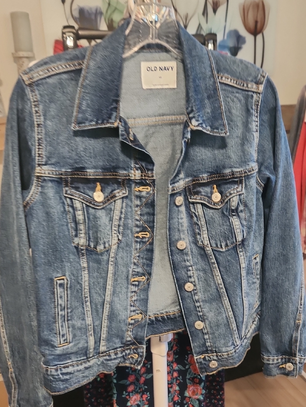Old Navy Blue Washed Denim Jacket